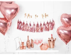 Bruiloft Slinger Miss To Mrs, Rose Goud 76cm -Feestartikelen Winkel bruiloft slinger miss to mrs rose goud 76cm 4