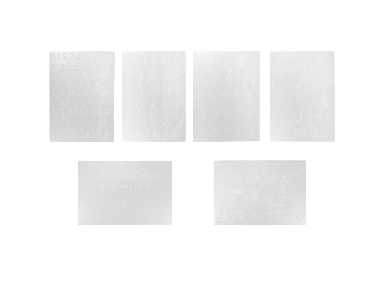 Bruiloft Stickers 6st 3 Bruiloft Stickers 6st