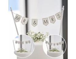Bruiloft Taarttopper Mr & Mrs 15cm -Feestartikelen Winkel bruiloft taarttopper mr mrs 15cm 2