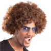 Bruine Pruik Groove -Feestartikelen Winkel bruine pruik groove