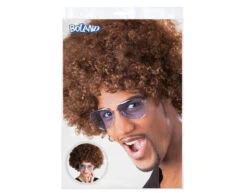 Bruine Pruik Groove -Feestartikelen Winkel bruine pruik groove 3