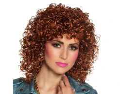 Bruine Pruik Krullen Club