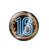 Button 16 Jaar Neon 5,5cm -Feestartikelen Winkel button 16 jaar neon 55cm