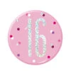 Button 16 Jaar Roze 7cm -Feestartikelen Winkel button 16 jaar roze 7cm