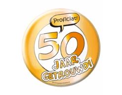 Button 50 Jaar Getrouwd 10,2cm