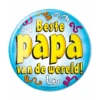 Button Beste Papa Van De Wereld 10,2cm -Feestartikelen Winkel button beste papa van de wereld 102cm