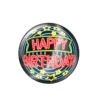 Button Happy Birthday Neon 5,5cm -Feestartikelen Winkel button happy birthday neon 55cm