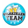 Button Vrijgezellen Team Man 10,2cm -Feestartikelen Winkel button vrijgezellen team man 102cm
