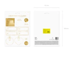 Cadeau Stickers Kerst Goud -Feestartikelen Winkel cadeau stickers kerst goud 2