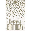 Cadeautas Happy Birthday Goud Confetti -Feestartikelen Winkel cadeautas happy birthday goud confetti