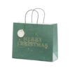 Cadeautas Merry Christmas Groen 32,5cm -Feestartikelen Winkel cadeautas merry christmas groen 325cm