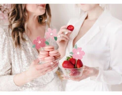 Caketopper Bloemen 14,5cm 8st -Feestartikelen Winkel caketopper bloemen 145cm 8st 2