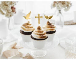 Caketopper Communie 11cm 6st -Feestartikelen Winkel caketopper communie 11cm 6st 2