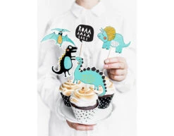 Caketopper Dinosaurs 20cm 5st -Feestartikelen Winkel caketopper dinosaurs 20cm 5st 2