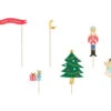 Caketopper Kerst 19cm 6st