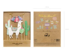 Caketopper Lama 20cm 5st -Feestartikelen Winkel caketopper lama 20cm 5st 5