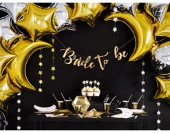 Caketopper Sterren Goud 11,5cm 6st -Feestartikelen Winkel caketopper sterren goud 115cm 6st 5