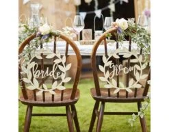 Chair Signs Bride & Groom 6 Chair Signs Bride & Groom -Feestartikelen Winkel chair signs bride groom 1