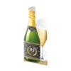 Champagne Kaart 93 Jaar 18cm -Feestartikelen Winkel champagne kaart 93 jaar 18cm