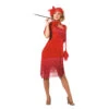 Charleston Jurk Flapper Rood -Feestartikelen Winkel charleston jurk flapper rood