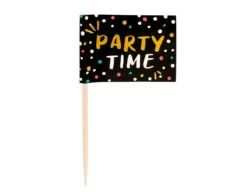 Cocktailprikkers Party Time 7cm 24st -Feestartikelen Winkel cocktailprikkers party time 7cm 24st 2