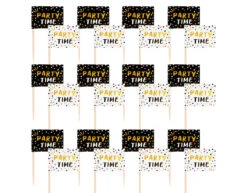 Cocktailprikkers Party Time 7cm 24st