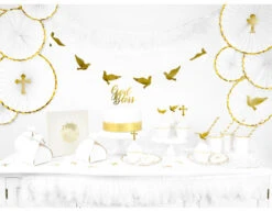 Communie Servetten Kruis Goud 33cm 20st -Feestartikelen Winkel communie servetten kruis goud 33cm 20st 3