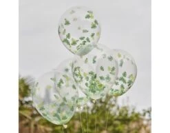 Confetti Ballonnen Bladeren 30cm 5st -Feestartikelen Winkel confetti ballonnen bladeren 30cm 5st 2