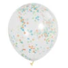 Confetti Ballonnen Gekleurd 30,5cm 6st -Feestartikelen Winkel confetti ballonnen gekleurd 305cm 6st