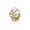 Confetti Ballonnen Goud Zwart 30cm 5st -Feestartikelen Winkel confetti ballonnen goud zwart 30cm 5st