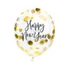Confetti Ballonnen Happy New Year 27cm 3st -Feestartikelen Winkel confetti ballonnen happy new year 27cm 3st