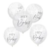 Confetti Ballonnen Hey Baby 30cm 5st 1 Confetti Ballonnen Hey Baby 30cm 5st -Feestartikelen Winkel confetti ballonnen hey baby 30cm 5st