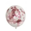 Confetti Ballonnen Rose Goud 30cm 6st -Feestartikelen Winkel confetti ballonnen rose goud 30cm 6st