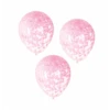 Confetti Ballonnen Roze Hart 40cm 5st -Feestartikelen Winkel confetti ballonnen roze hart 40cm 5st