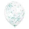 Confetti Ballonnen Turquoise 40cm 6st -Feestartikelen Winkel confetti ballonnen turquoise 40cm 6st