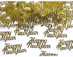 Confetti Happy New Year Goud 4cm
