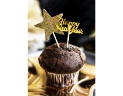 Confetti Happy New Year Goud 4cm -Feestartikelen Winkel confetti happy new year goud 4cm 4