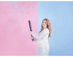 Confetti Kanon Gender Reveal Jongen 60cm -Feestartikelen Winkel confetti kanon gender reveal jongen 60cm 6