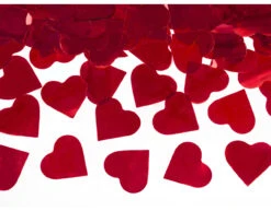 Confetti Kanon Hartjes Rood 60cm -Feestartikelen Winkel confetti kanon hartjes rood 60cm 2