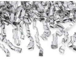 Confetti Kanon Serpentine Zilver 60cm -Feestartikelen Winkel confetti kanon serpentine zilver 60cm 2