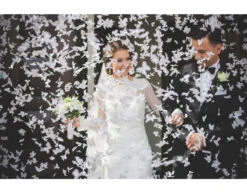 Confetti Kanon Vlinders Wit 40cm -Feestartikelen Winkel confetti kanon vlinders wit 40cm 3