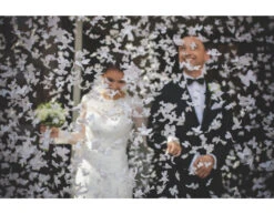 Confetti Kanon Vlinders Wit 40cm -Feestartikelen Winkel confetti kanon vlinders wit 40cm 4