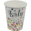Confetti Party Bekers 250ml 8st -Feestartikelen Winkel confetti party bekers 250ml 8st
