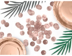 Confetti Rond Rose Goud -Feestartikelen Winkel confetti rond rose goud 6