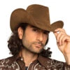 Cowboyhoed Nepleer Bruin 43cm -Feestartikelen Winkel cowboyhoed nepleer bruin 43cm