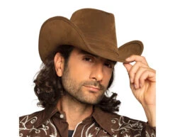 Cowboyhoed Nepleer Bruin 43cm