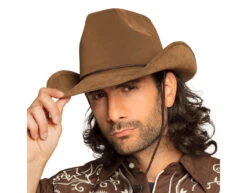 Cowboyhoed Utah Nepleer Bruin 43cm