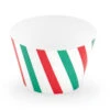 Cupcake Vormpjes Rood Groen 7,6cm 6st -Feestartikelen Winkel cupcake vormpjes rood groen 76cm 6st