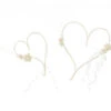 Decoratie Hart Wit 2st -Feestartikelen Winkel decoratie hart wit 2st
