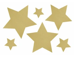 Decoratie Sterren Goud 6st -Feestartikelen Winkel decoratie sterren goud 6st 3